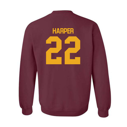 ULM - NCAA Football : Jay Harper - Classic Shersey Crewneck Sweatshirt-1