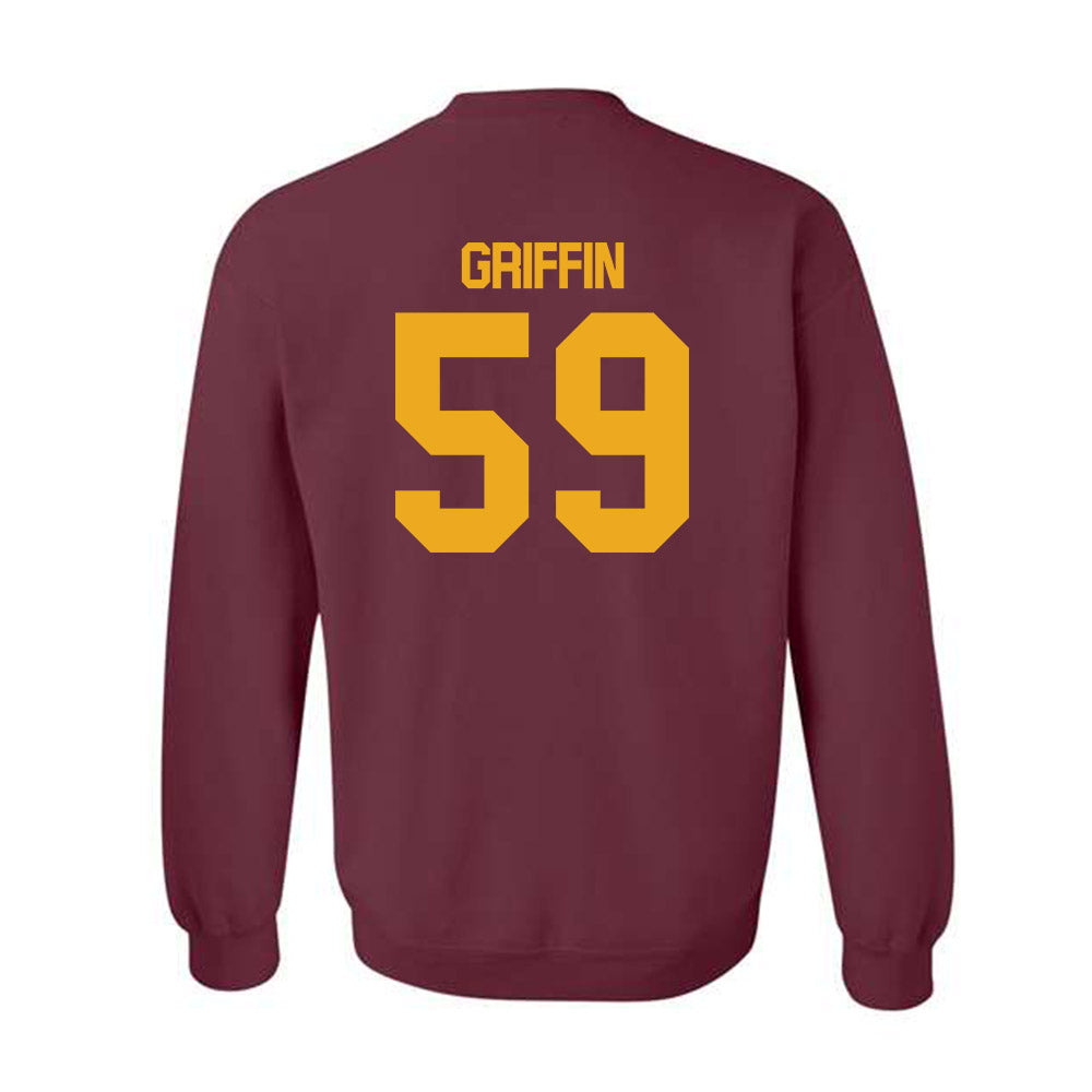 ULM - NCAA Football : Quentis Griffin - Classic Shersey Crewneck Sweatshirt-1