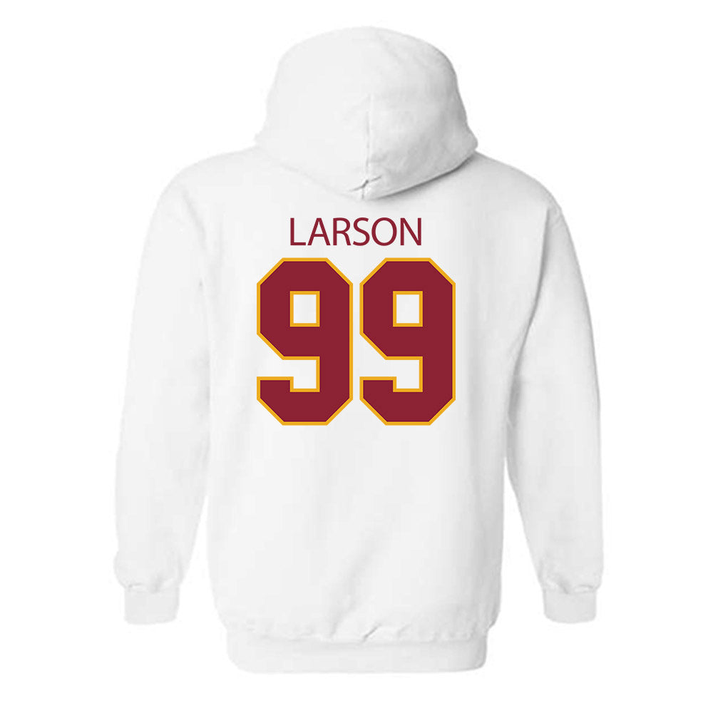 ULM - NCAA Football : Max Larson - Classic Shersey Hooded Sweatshirt-1