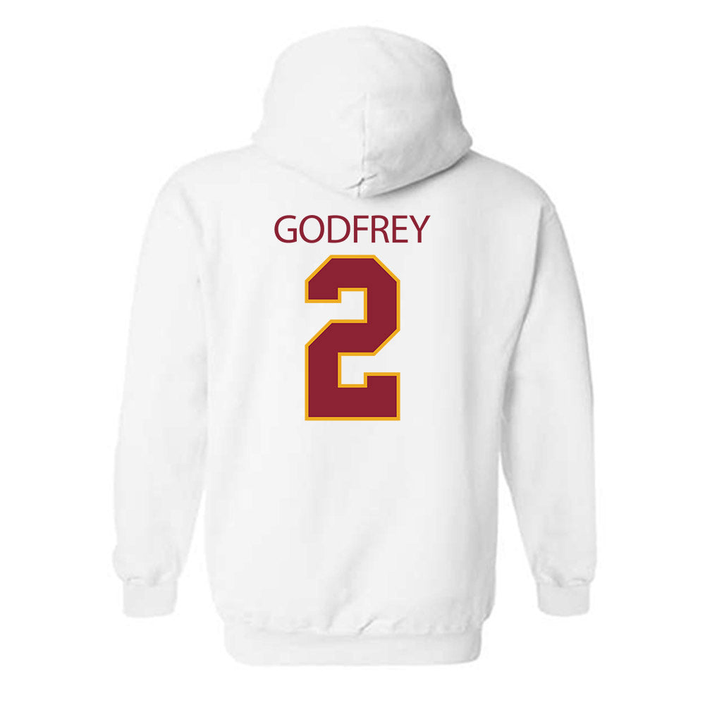 ULM - NCAA Football : Jake Godfrey - Classic Shersey Hooded Sweatshirt-1