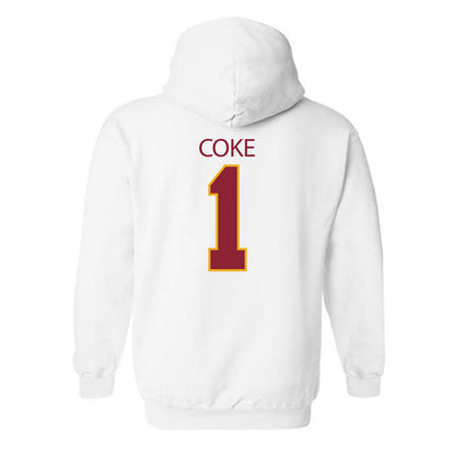 ULM - NCAA Baseball : Ben Coke - Classic Shersey Hooded Sweatshirt-1
