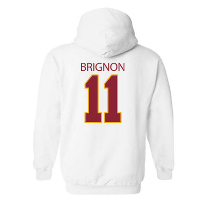 ULM - NCAA Baseball : Major Brignon - Classic Shersey Hooded Sweatshirt-1