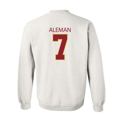 ULM - NCAA Baseball : Angelo Aleman - Classic Shersey Crewneck Sweatshirt-1