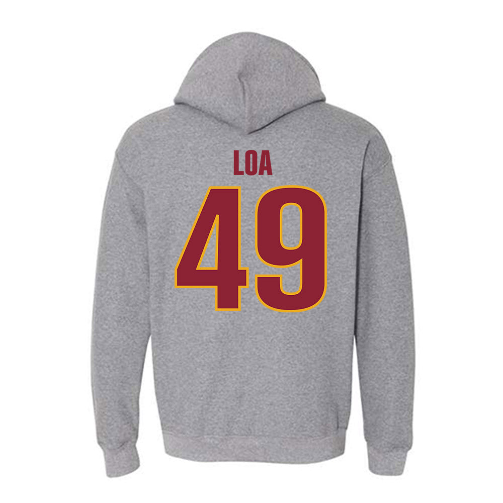 ULM - NCAA Football : Ziggy Loa - Classic Shersey Hooded Sweatshirt-1