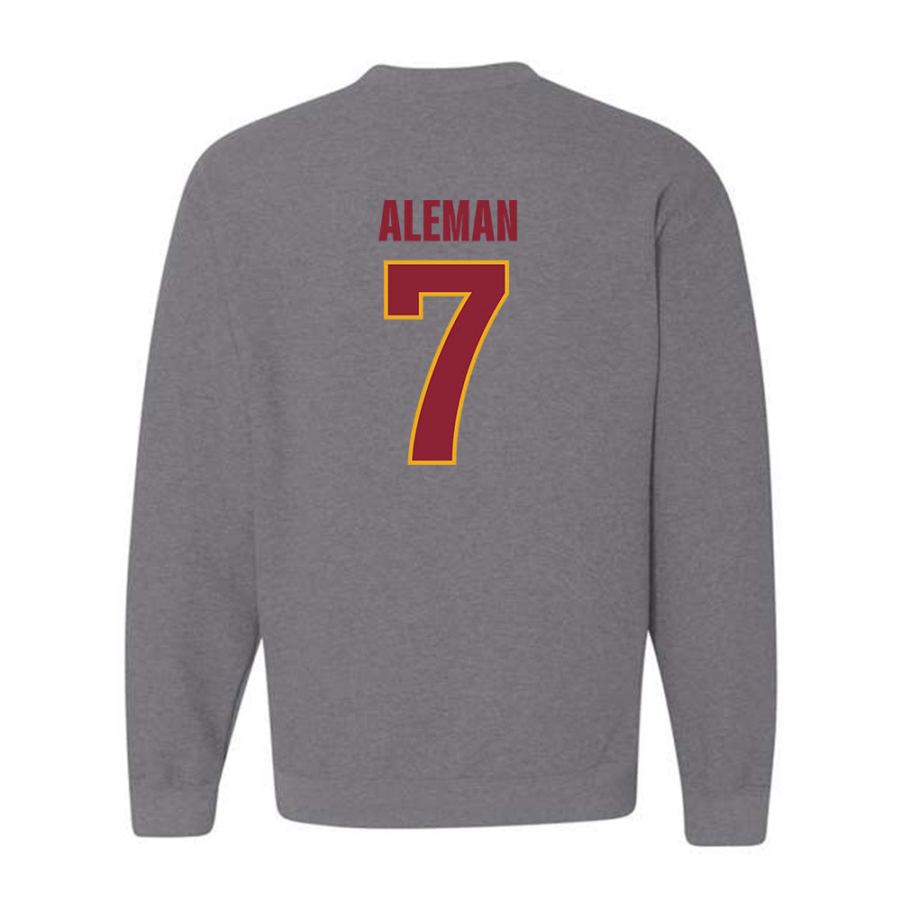 ULM - NCAA Baseball : Angelo Aleman - Classic Shersey Crewneck Sweatshirt-1