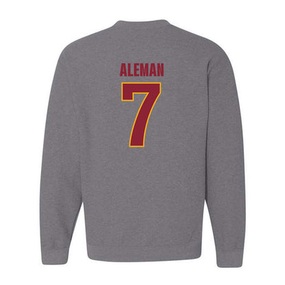 ULM - NCAA Baseball : Angelo Aleman - Classic Shersey Crewneck Sweatshirt-1