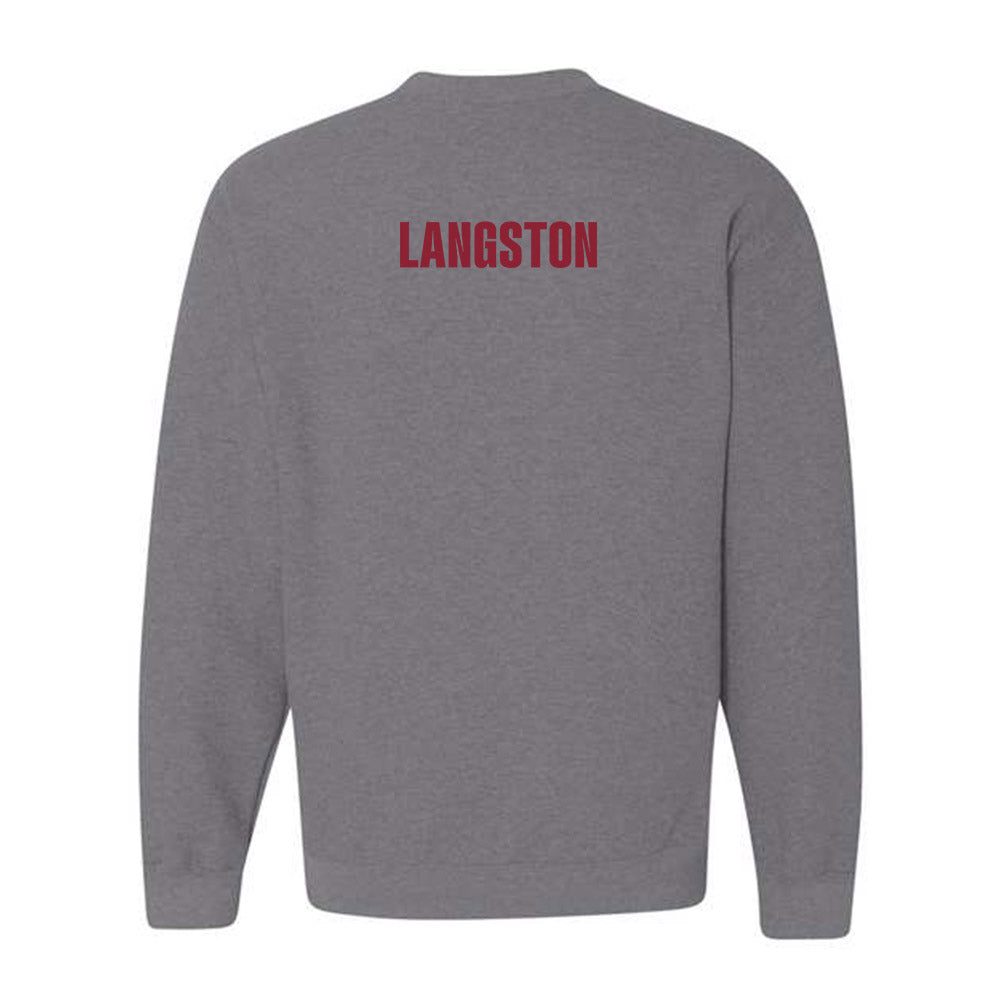 ULM - NCAA Football : Seidrion Langston - Classic Shersey Crewneck Sweatshirt-1
