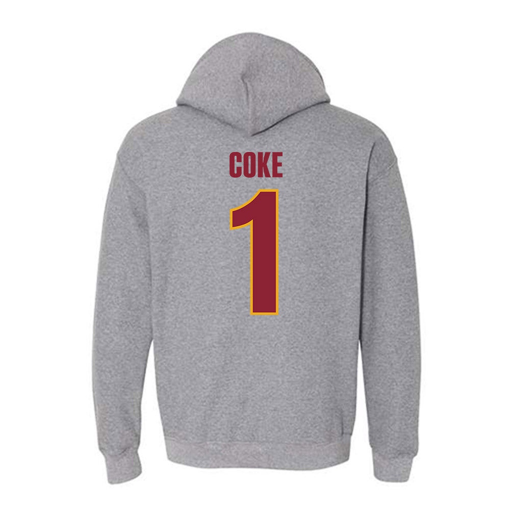 ULM - NCAA Baseball : Ben Coke - Classic Shersey Hooded Sweatshirt-1