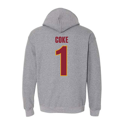 ULM - NCAA Baseball : Ben Coke - Classic Shersey Hooded Sweatshirt-1