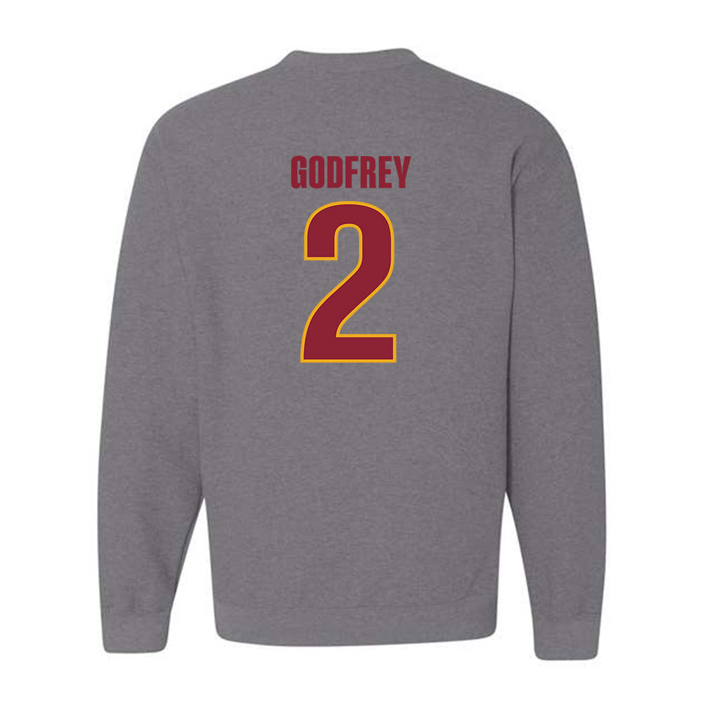 ULM - NCAA Football : Jake Godfrey - Classic Shersey Crewneck Sweatshirt-1