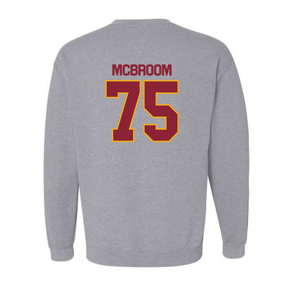 ULM - NCAA Football : Que McBroom - Classic Shersey Crewneck Sweatshirt-1