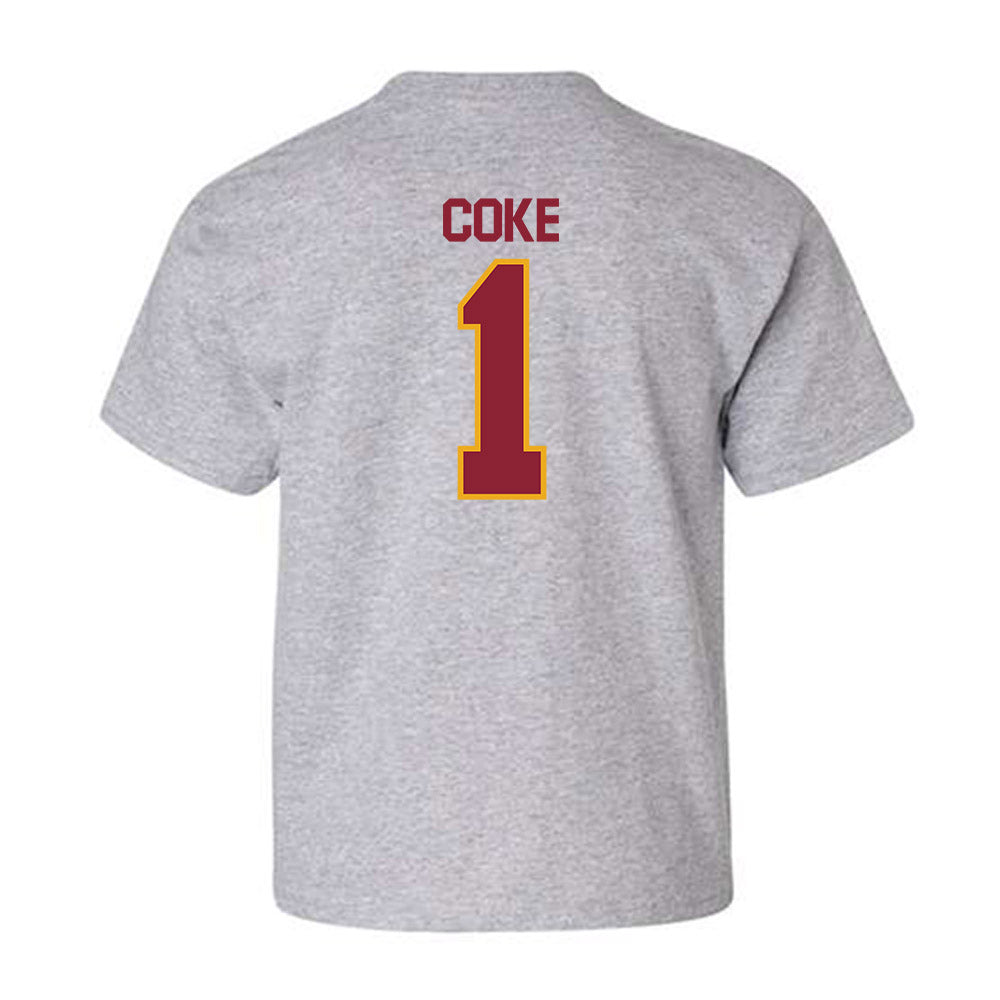 ULM - NCAA Baseball : Ben Coke - Classic Shersey Youth T-Shirt-1