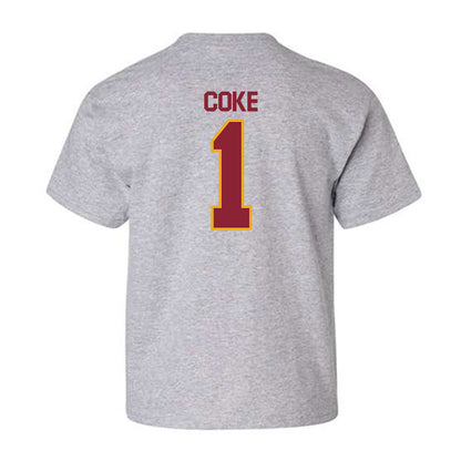 ULM - NCAA Baseball : Ben Coke - Classic Shersey Youth T-Shirt-1