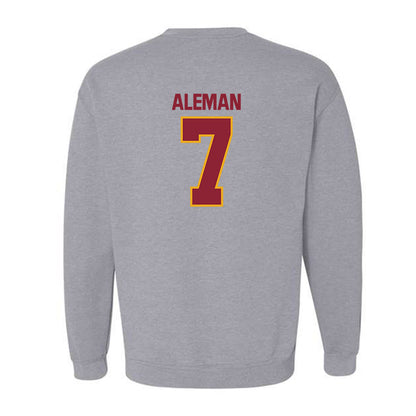 ULM - NCAA Baseball : Angelo Aleman - Classic Shersey Crewneck Sweatshirt-1