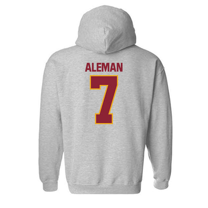 ULM - NCAA Baseball : Angelo Aleman - Classic Shersey Hooded Sweatshirt-1