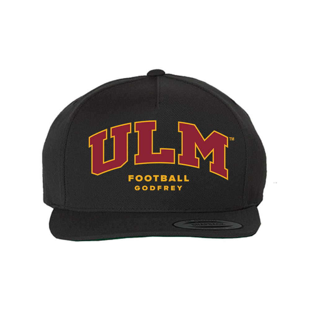 ULM - NCAA Football : Jake Godfrey - Snapback Hat-0