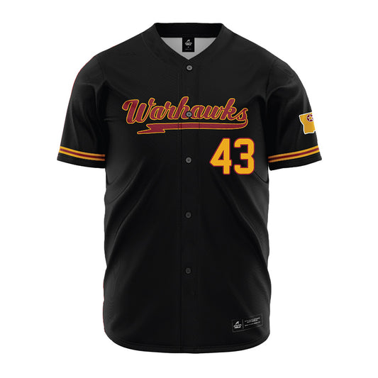 ULM - NCAA Baseball : Cash Dabbs - Black Jersey-0