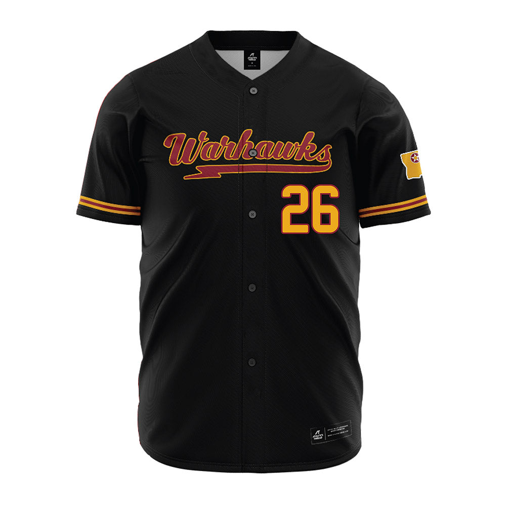 ULM - NCAA Baseball : Jack Clark - Black Jersey-0