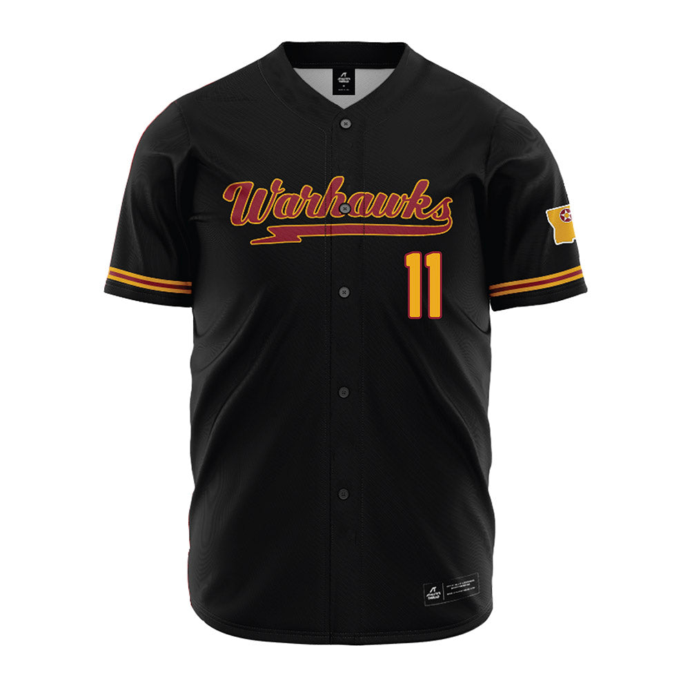ULM - NCAA Baseball : Major Brignon - Black Jersey-0