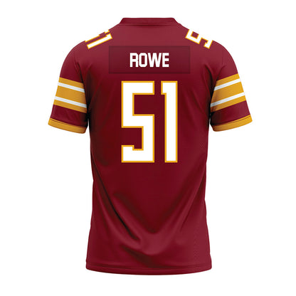 ULM - NCAA Football : Jaden Rowe - Maroon Premium Football Jersey-1