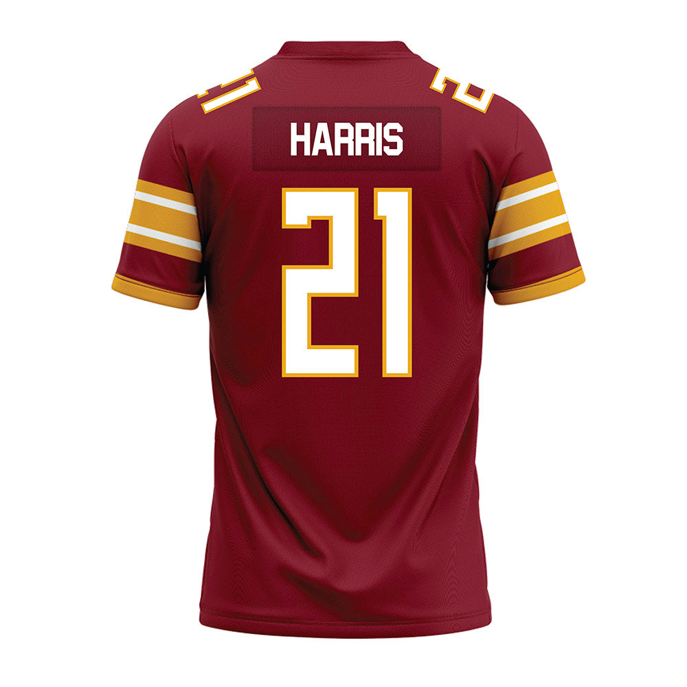 ULM - NCAA Football : Lynard Harris - Maroon Premium Football Jersey-1