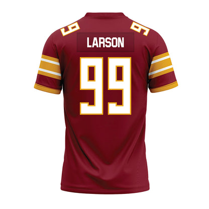 ULM - NCAA Football : Max Larson - Maroon Premium Football Jersey-1