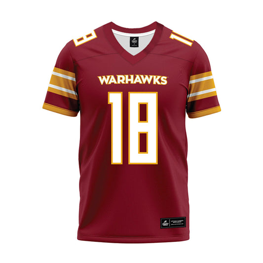 ULM - NCAA Football : Bret Vincent - Maroon Premium Football Jersey-0