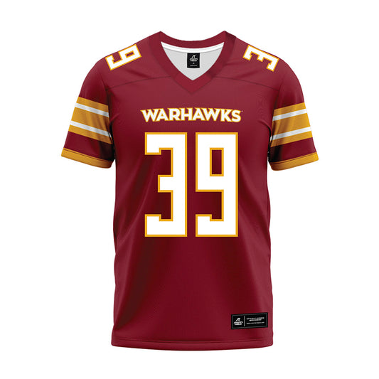 ULM - NCAA Football : Fred Clark - Maroon Premium Football Jersey-0