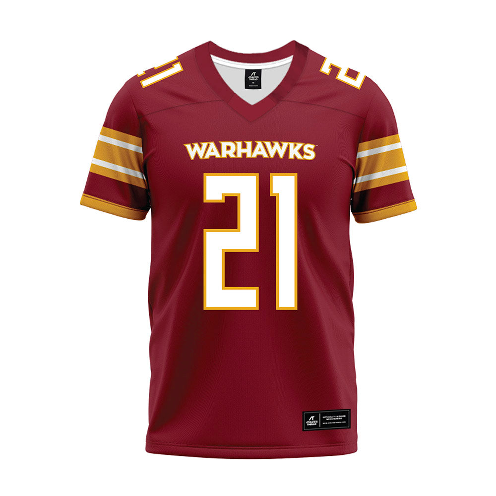 ULM - NCAA Football : Jaydon Wright - Maroon Premium Football Jersey-0