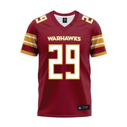 ULM - NCAA Football : James Smith - Maroon Premium Football Jersey-0
