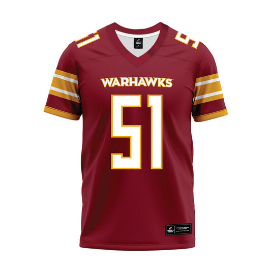 ULM - NCAA Football : Jaden Rowe - Maroon Premium Football Jersey-0