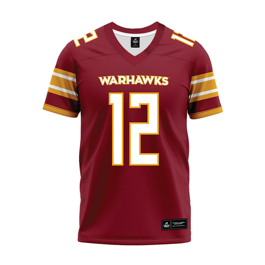 ULM - NCAA Football : Trevion Burgess - Maroon Premium Football Jersey-0