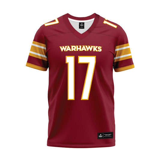 ULM - NCAA Football : JD Stewart - Maroon Premium Football Jersey-0