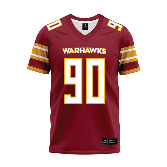 ULM - NCAA Football : Jaden Hamlin - Maroon Premium Football Jersey-0