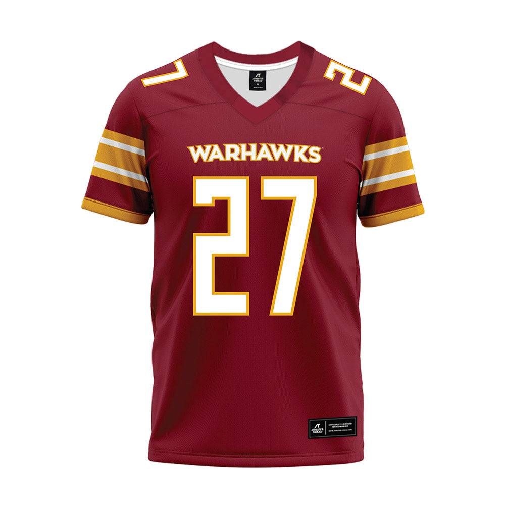 ULM - NCAA Football : Stephen Saywahn - Maroon Premium Football Jersey-0