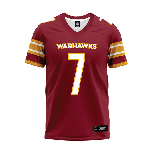 ULM - NCAA Football : Daniel Knudsen - Maroon Premium Football Jersey-0