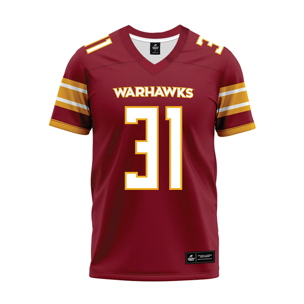 ULM - NCAA Football : Chandler Wilson - Maroon Premium Football Jersey-0