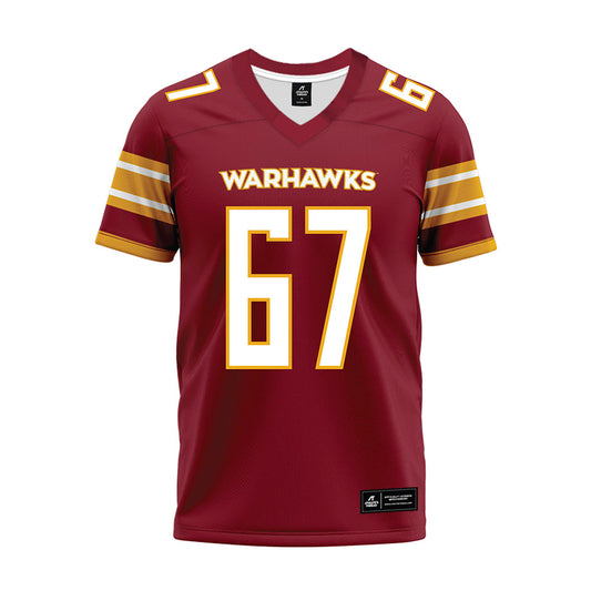 ULM - NCAA Football : Aj Vinson - Maroon Premium Football Jersey-0