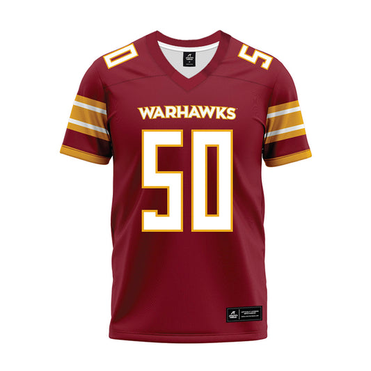 ULM - NCAA Football : Jordan Rowe - Maroon Premium Football Jersey-0