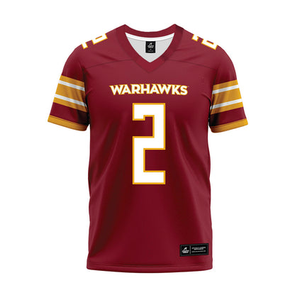 ULM - NCAA Football : Jake Godfrey - Maroon Premium Football Jersey-0