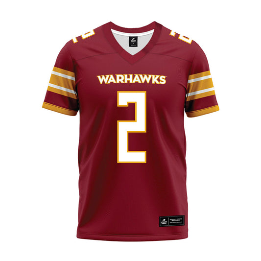 ULM - NCAA Football : Jake Godfrey - Maroon Premium Football Jersey-0