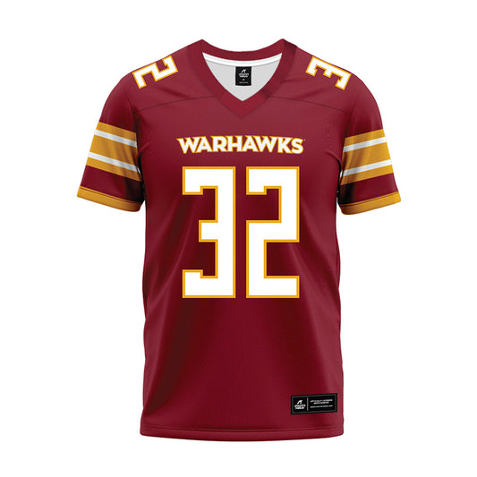 ULM - NCAA Football : JJ Moultrie - Maroon Premium Football Jersey-0