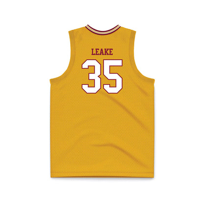 ULM - NCAA Women's Basketball : Aj Leake - Gold Basketball Jersey-1