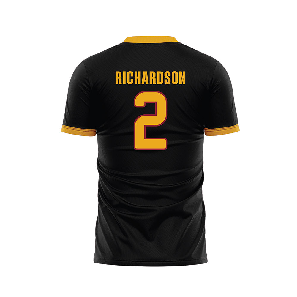 ULM - NCAA Women's Soccer : Ally Richardson - Black Soccer Jersey-1