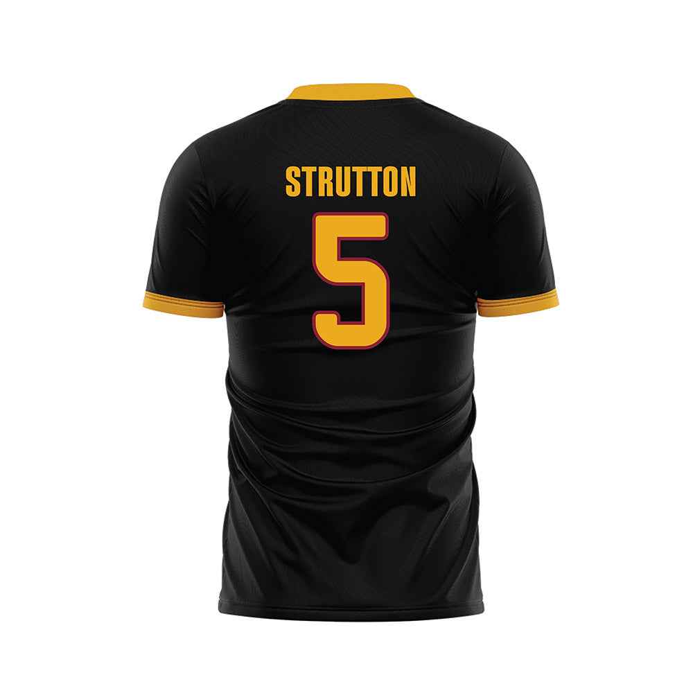 ULM - NCAA Women's Soccer : Beth Strutton - Black Soccer Jersey-1