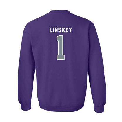 Central Arkansas - NCAA Beach Volleyball : Anna Linskey - Classic Shersey Crewneck Sweatshirt-1
