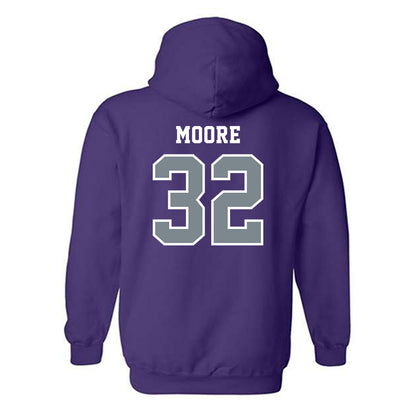 Central Arkansas - NCAA Men's Basketball : Luke Moore - Classic Shersey Hooded Sweatshirt-1