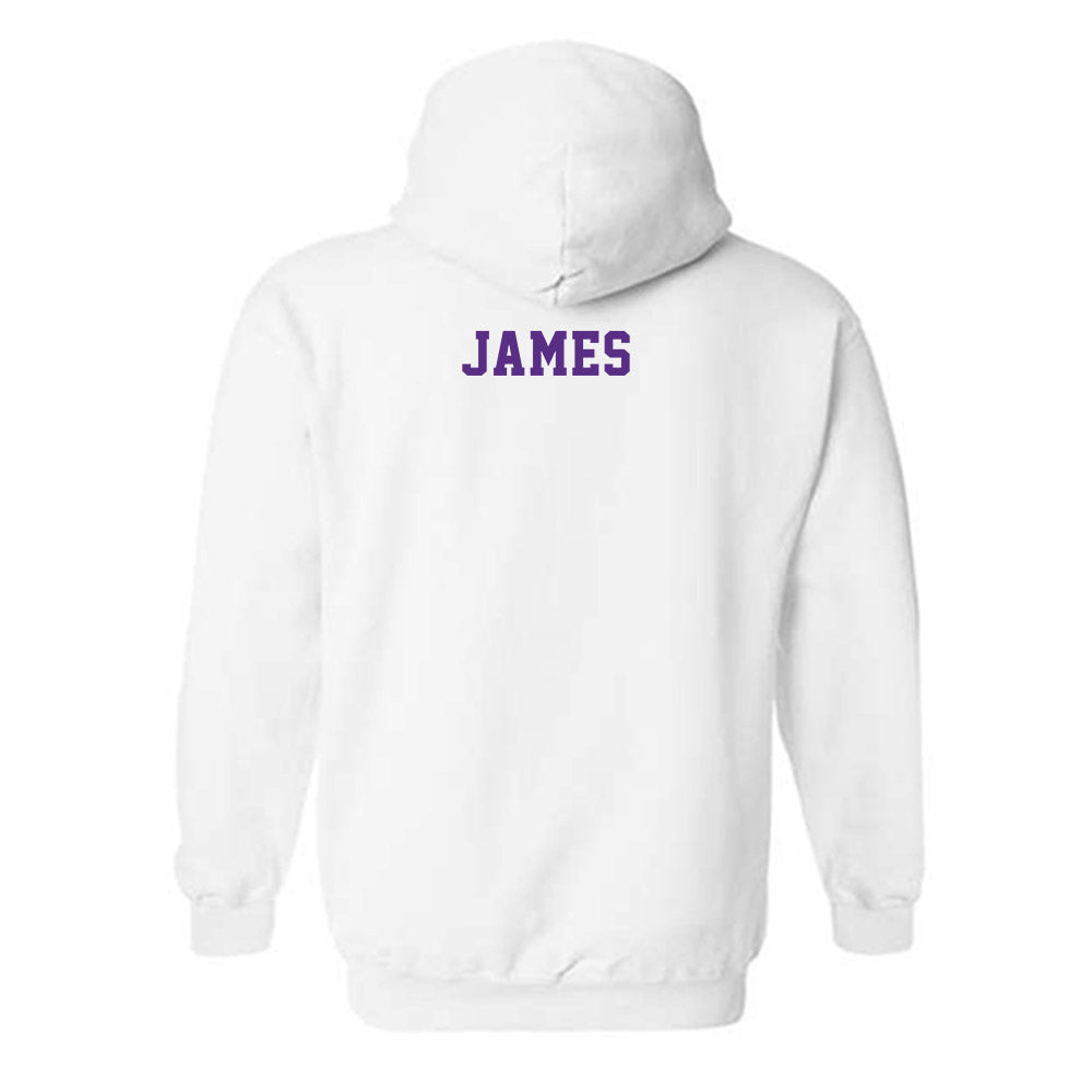 Central Arkansas - NCAA Women's Track & Field : Davin James - Classic Shersey Hooded Sweatshirt-1