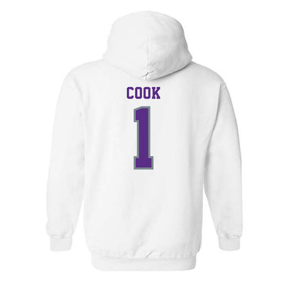 Central Arkansas - NCAA Women's Basketball : Jenna Cook - Classic Shersey Hooded Sweatshirt-1