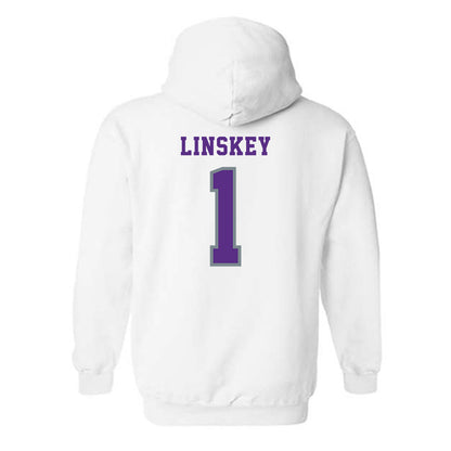 Central Arkansas - NCAA Beach Volleyball : Anna Linskey - Classic Shersey Hooded Sweatshirt-1